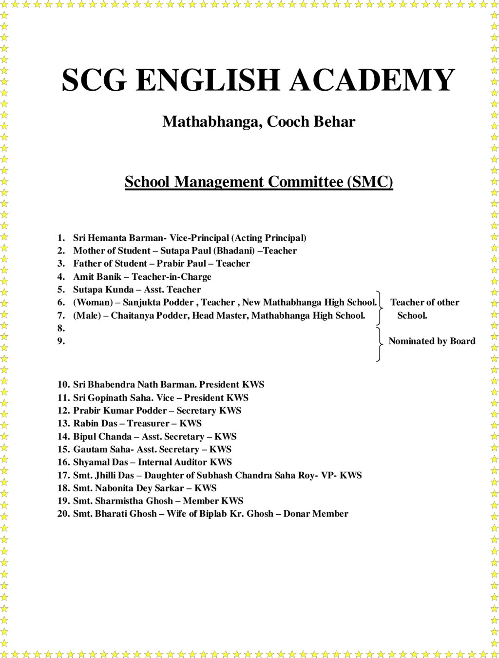 School Management Committee